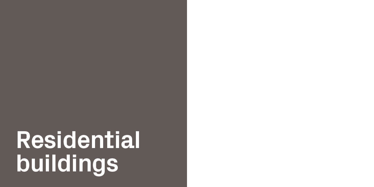 grey square residential buildings