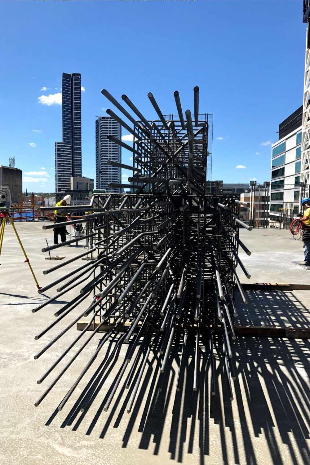 Delivery of steel reinforcing structure