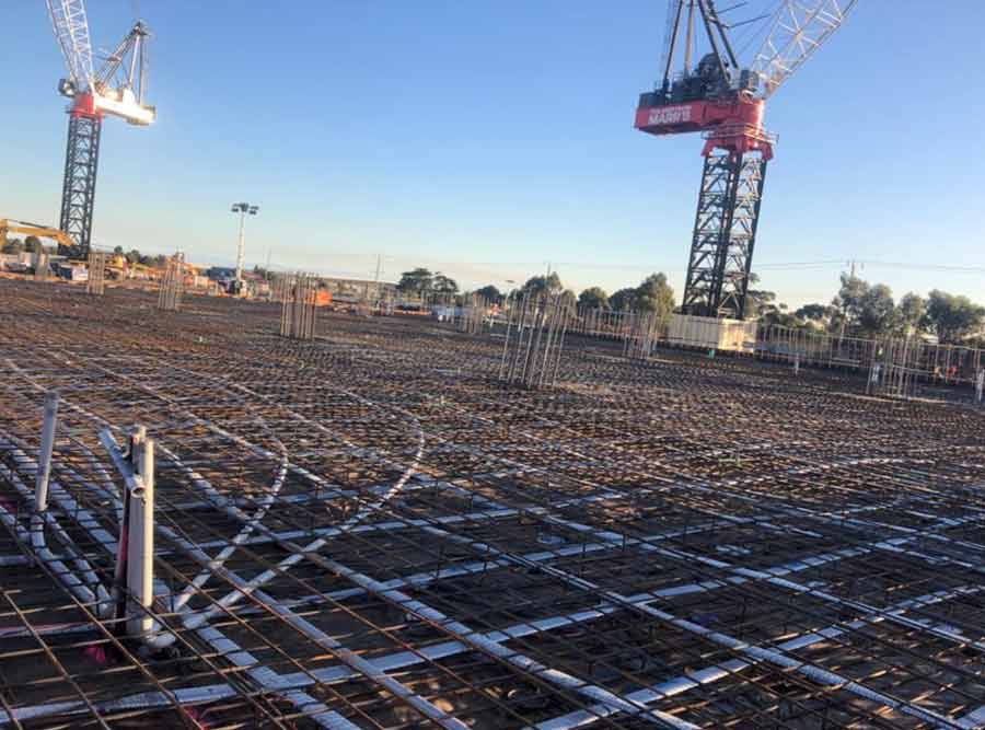 Air tank slab construction