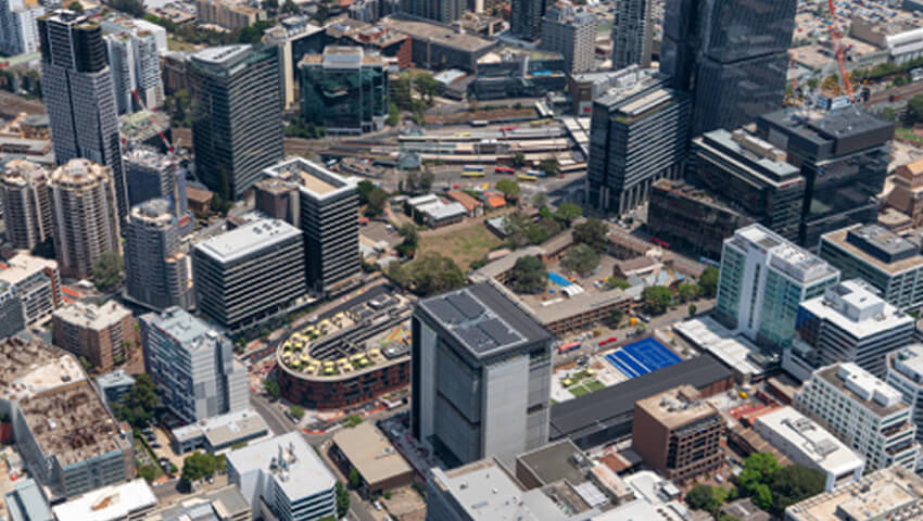 Aerial of Arthur Phillip High School