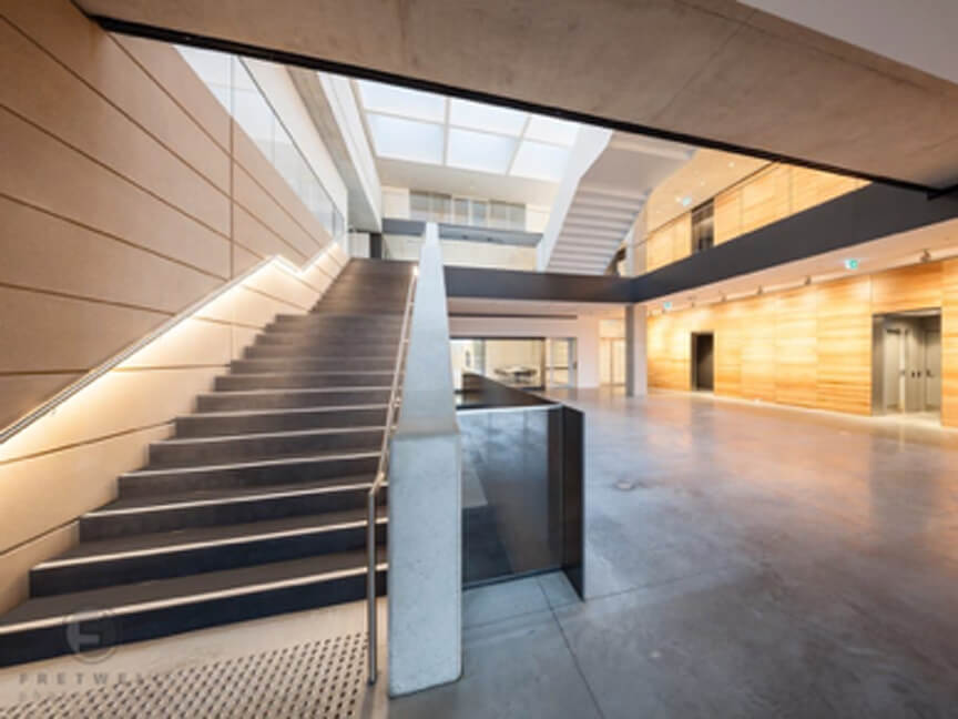 Interior staircase Chau Chak Wing Museum