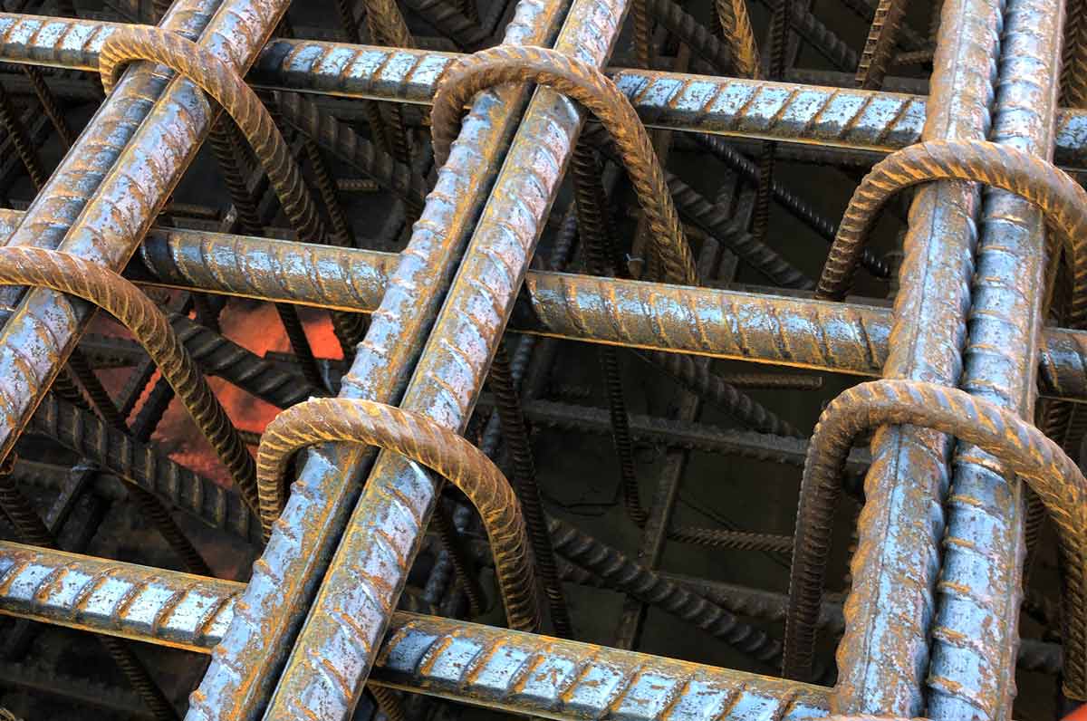 Reinforcing bar and mesh